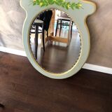 beveled mirror signed Fechet 52cm