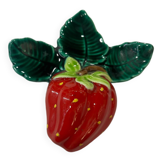 Barbotine fraise en céramique Albert Farlay