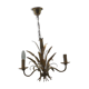 Chandelier epis de ble metal dore 3 lights