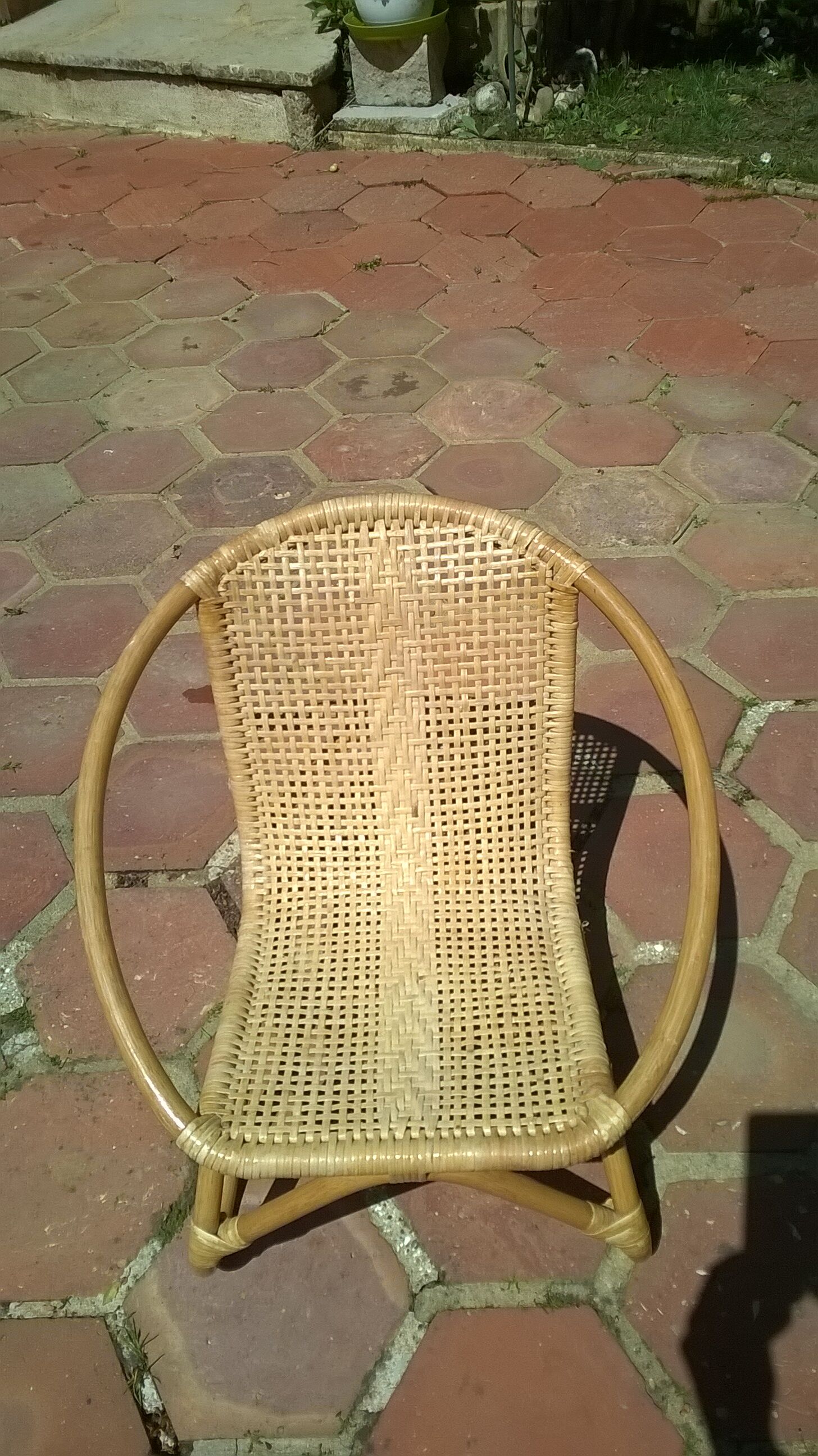 Bamboo Rattan child Chair