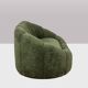 Sofa in bouclette fabric. Contemporary work.