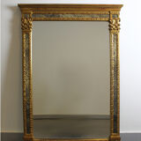 Mirror with parecloses, Regency style.