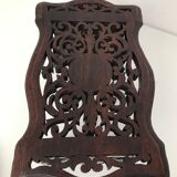Vintage carved wooden footrest
