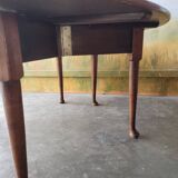 Étonnante table ovale en chêne XIX ème