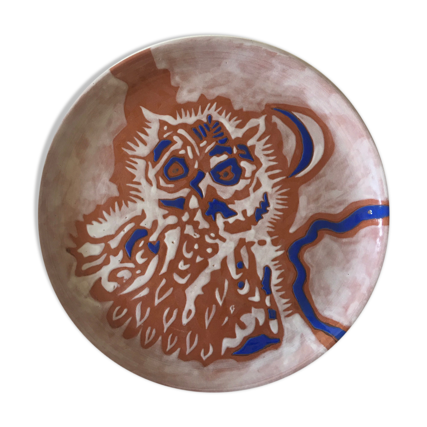 Jean Lurçat owl plate