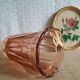 Vintage rosaline pink glass vase