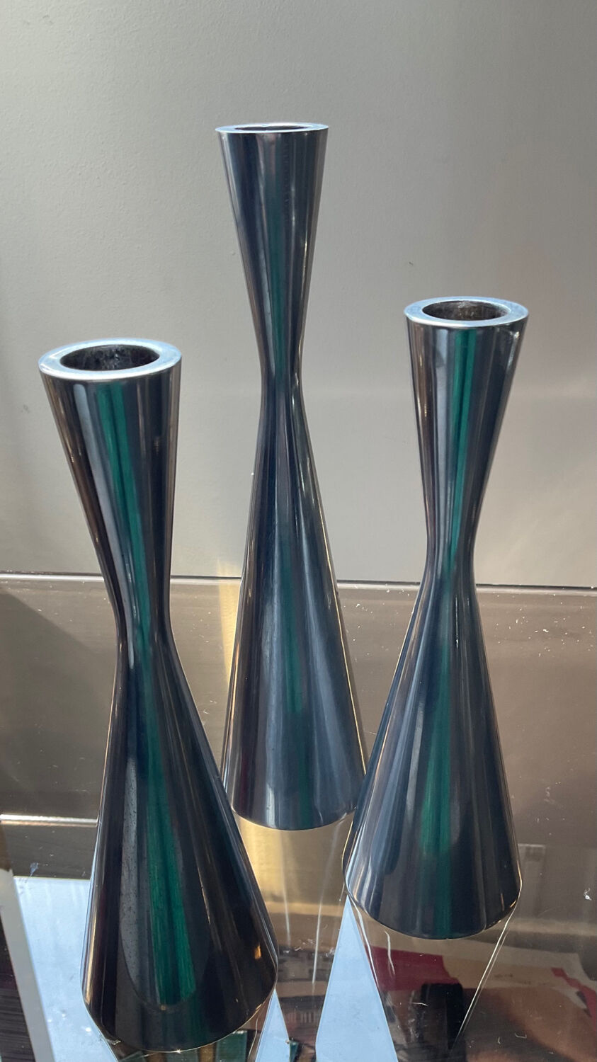 Trio of Diabolo candle holders by Érika Pekkari for Ikea