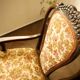 Antique Queen Anne Revival Carver Armchair with Floral Tapestry Upholstery