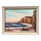 Sea and cliffs landscape painting