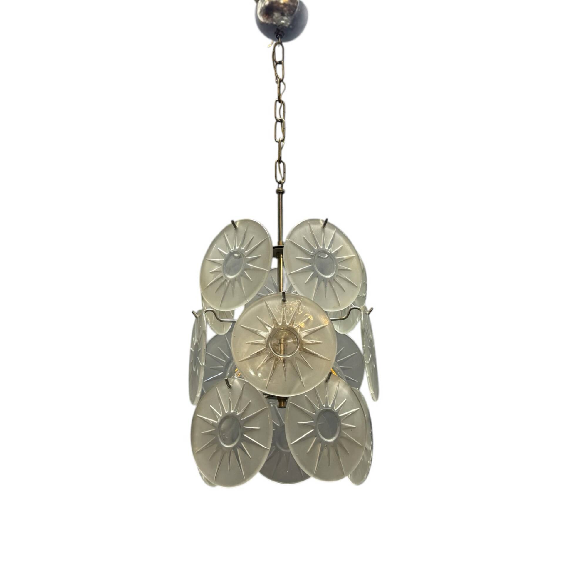 Chandelier en verre de Murano des années 1970