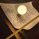 Lampe artisanale en métal, années 70