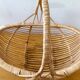 Woven wicker basket