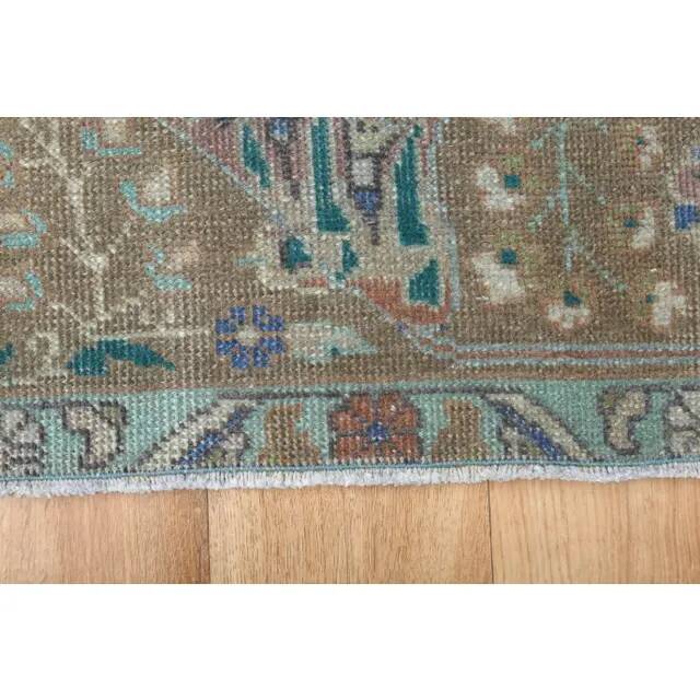 1970s Vintage Persian Handmade Wool Orange Oversized Rug  292x372
