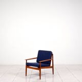 2 fauteuils lounge en teck par Arne Vodder pour Glostrup Mobelfabrik