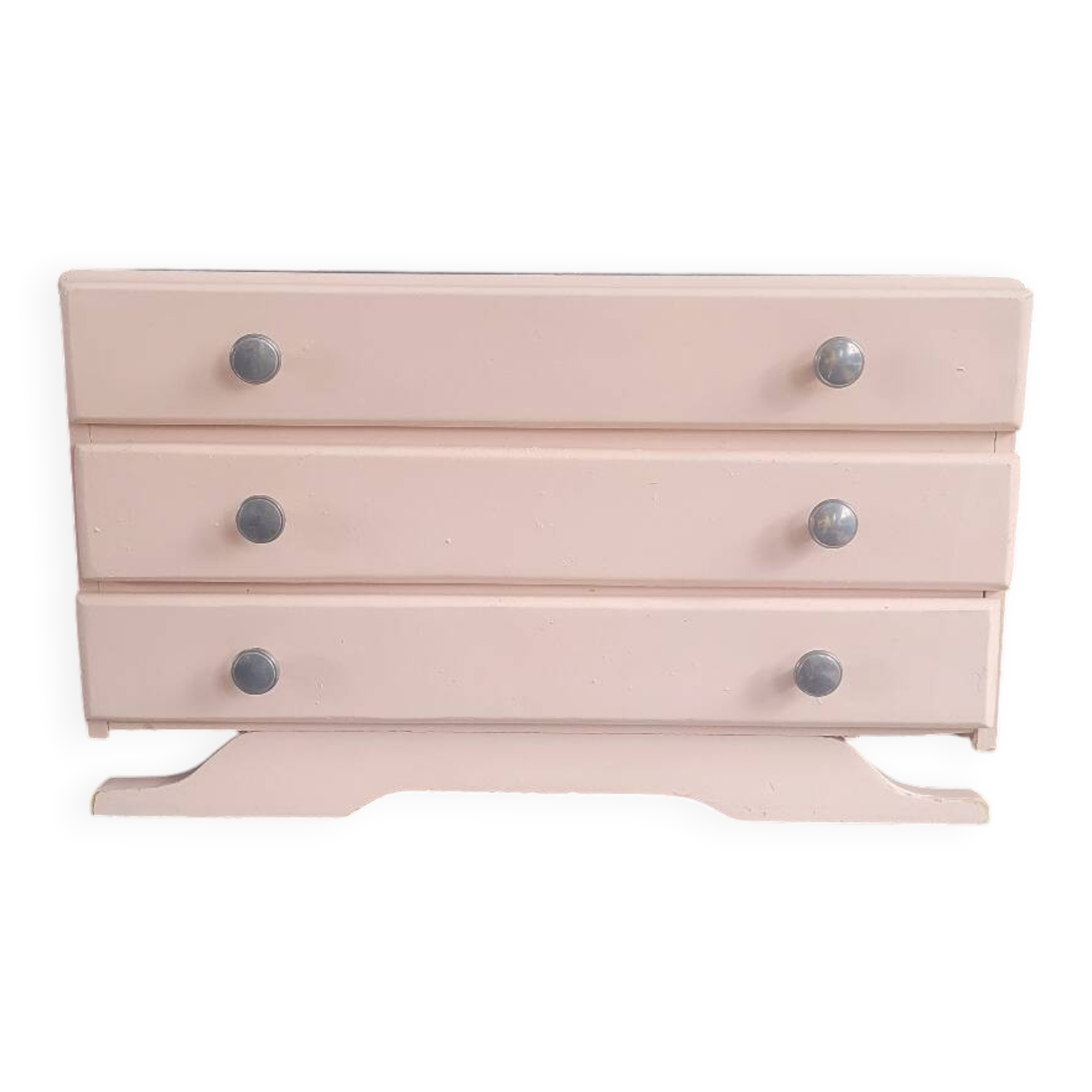 Small art deco wooden chest of drawers