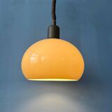 Vintage beige mushroom acrylic glass pendant lamp