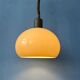 Suspension vintage en verre acrylique champignon beige