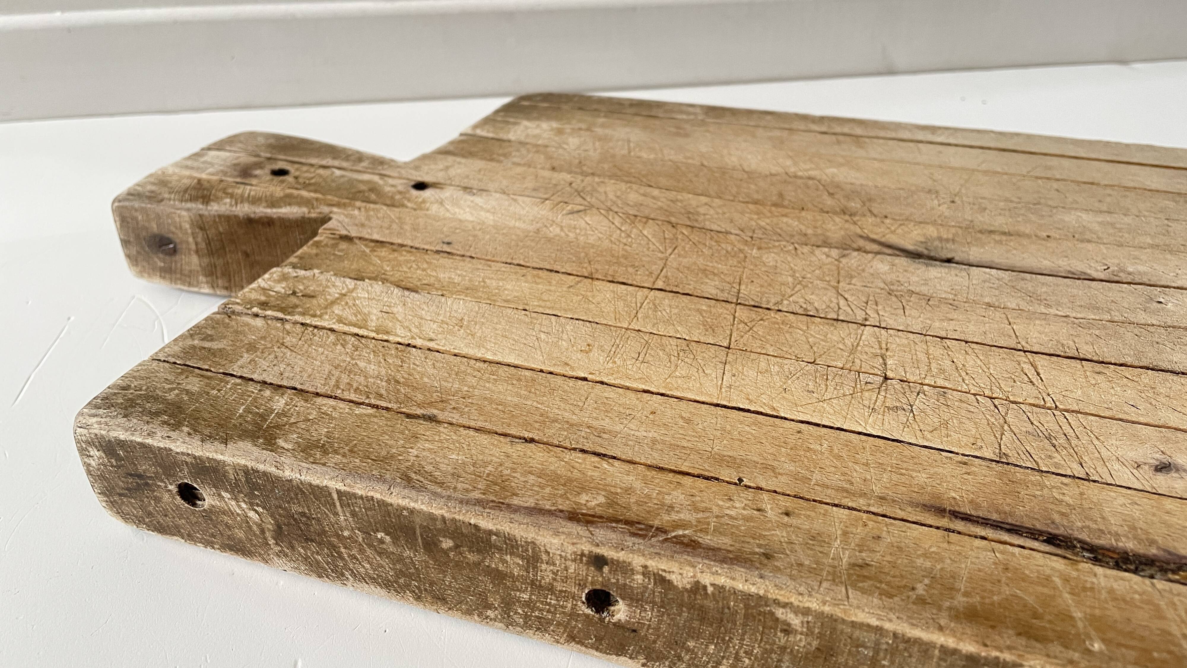 Planche à découper XL bois vintage