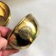 Set of 3 bowls in orient chiseled brass