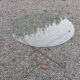 Florent Lasbleiz vintage coffee table in glass and metal