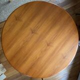 Danish round teak table from the 60s