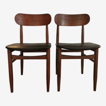 Pair Italian chairs Consorzio Sedie Friuli