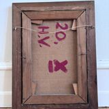 Vintage original flower oil painting, flower still life art