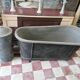 old bathtub with its stove
