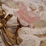 Paire d appliques laiton massif 81 x 49