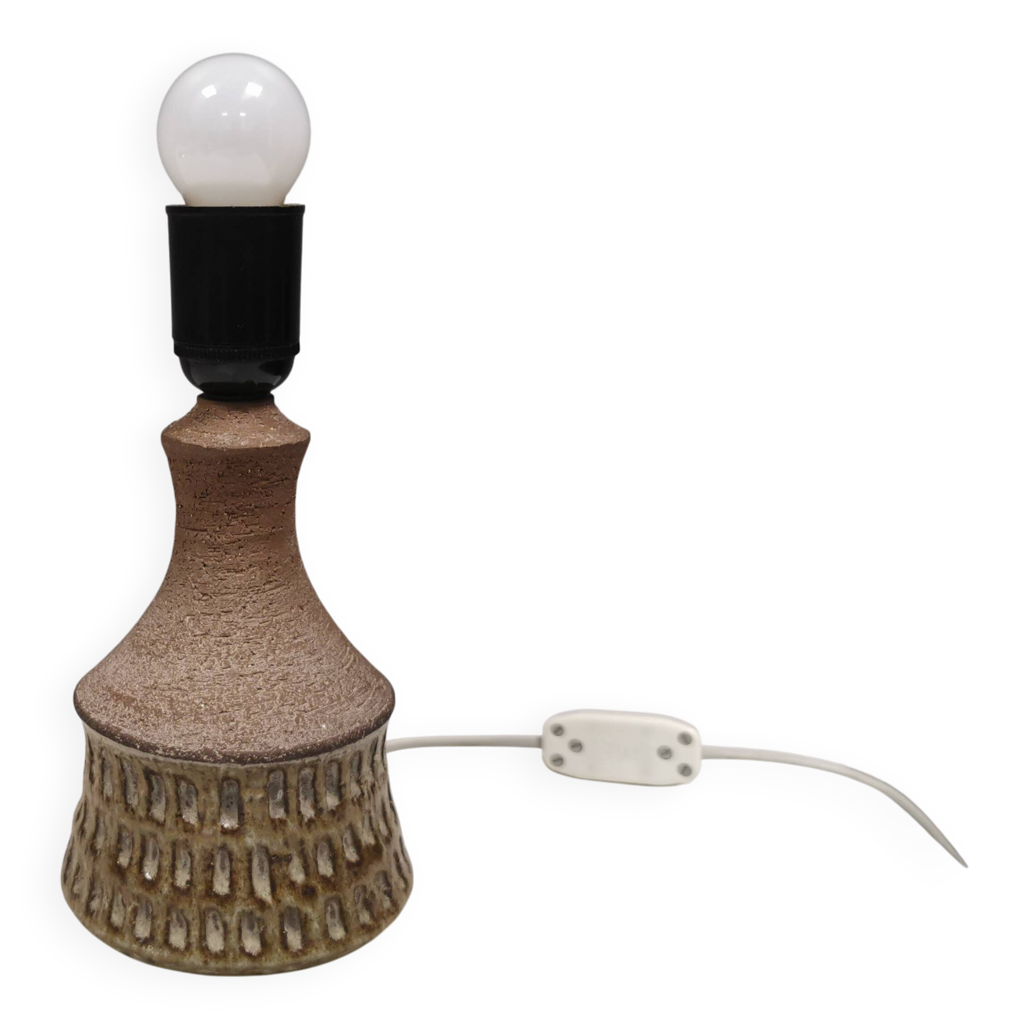 Small ceramic table lamp by Børge Christoffersen, Denmark, 1980s.