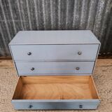 Small vintage blue chest of drawers