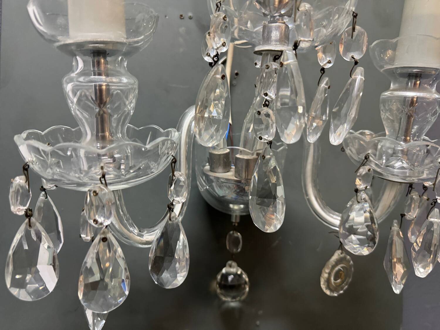 Crystal Bohemian Sconces Set of 2 