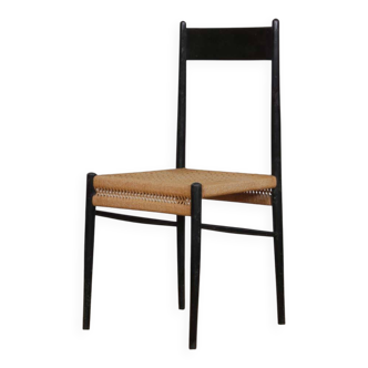 Vintage Italian wooden chair from the 1960s