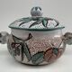 Large glazed and coloured ceramic soup tureen - Vallauris