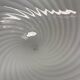 Large 38cm "swirl" murano glass ceiling wall light by vetri murano, italy, 1970s