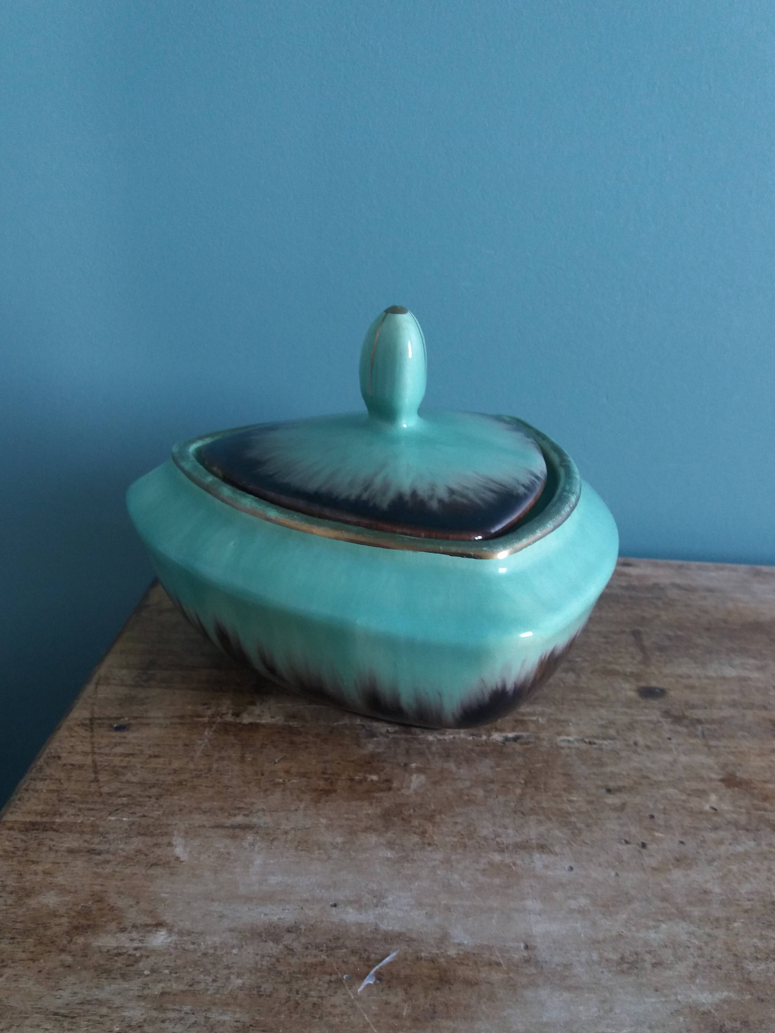 Ceramic sugar bowl/candy dish marked Germany