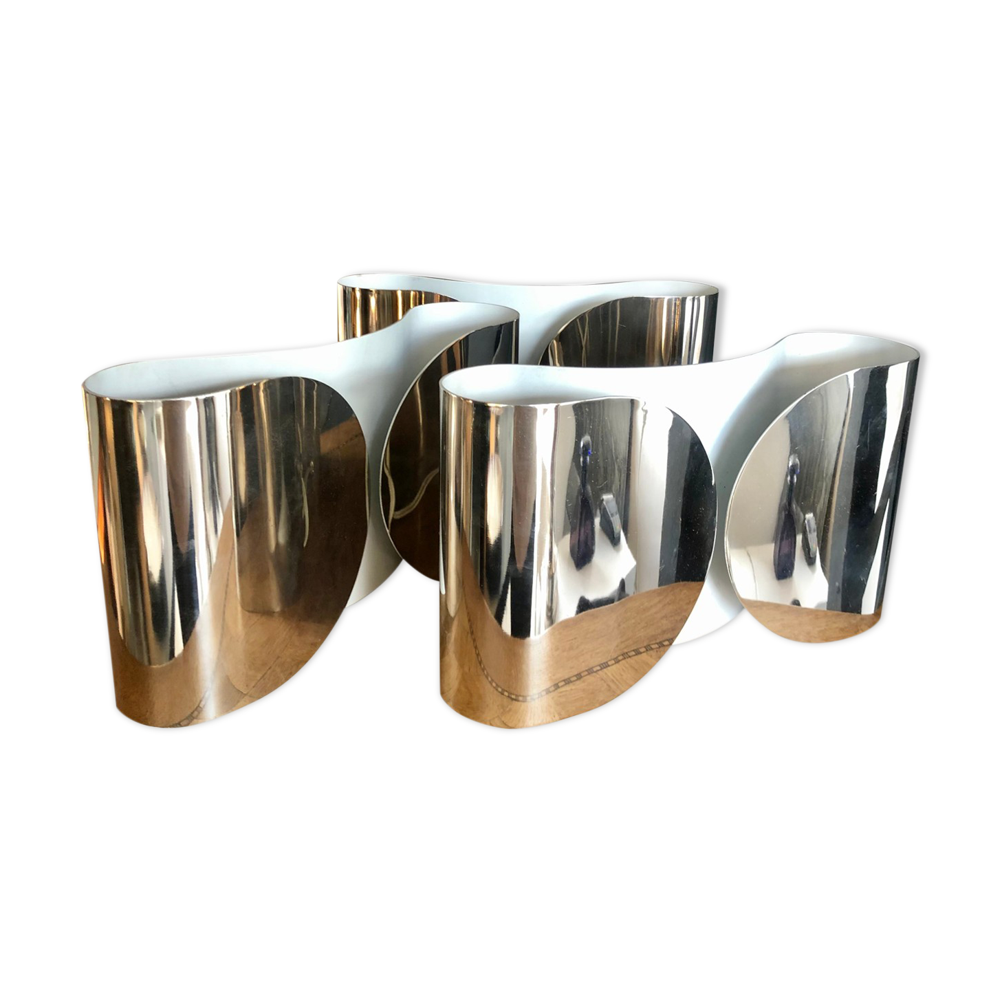 Pair of Wall lamps Foglio by Scarpa