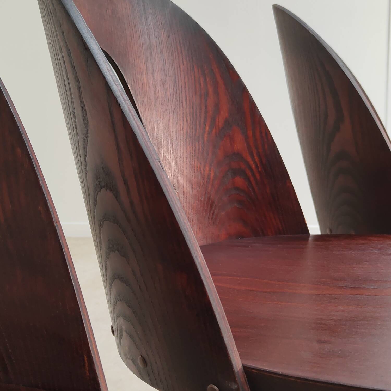 Set of 4 all-wood chairs by Antonin Suman for Tatra Nabytok