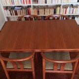 Table Danish 60's and 6 chairs table