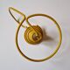 Vintage 80s Scoubidou-style wire candle holder