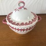 Vintage cracked iron earthenware candy box