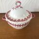 Vintage cracked iron earthenware candy box
