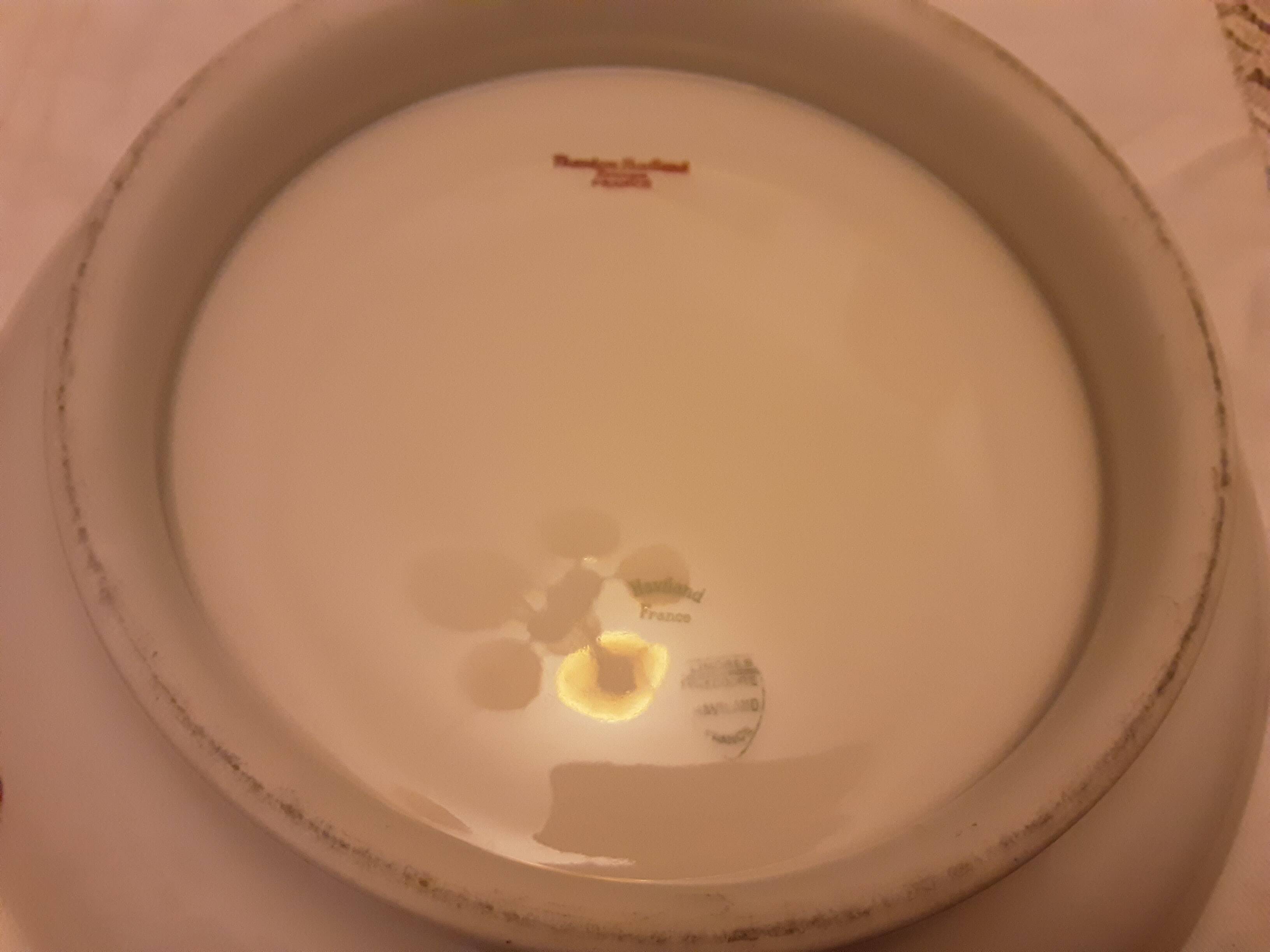 Theodore haviland limoges porcelain shower-foot cake dish