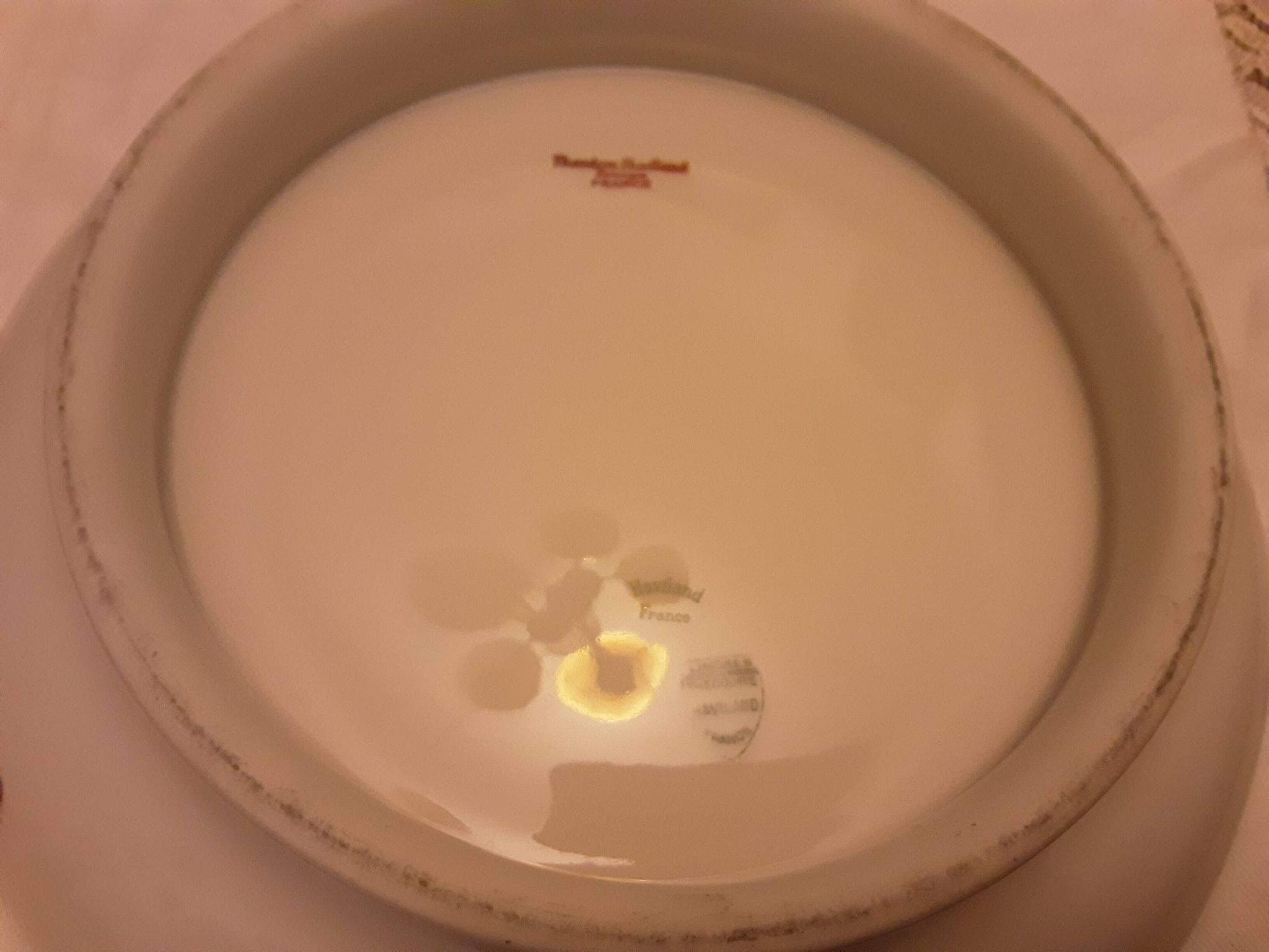 Theodore haviland limoges porcelain shower-foot cake dish