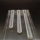 Duo Vase Bloc Résine Lucite Triple Cheminée Plexiglas Design Postmoderne
