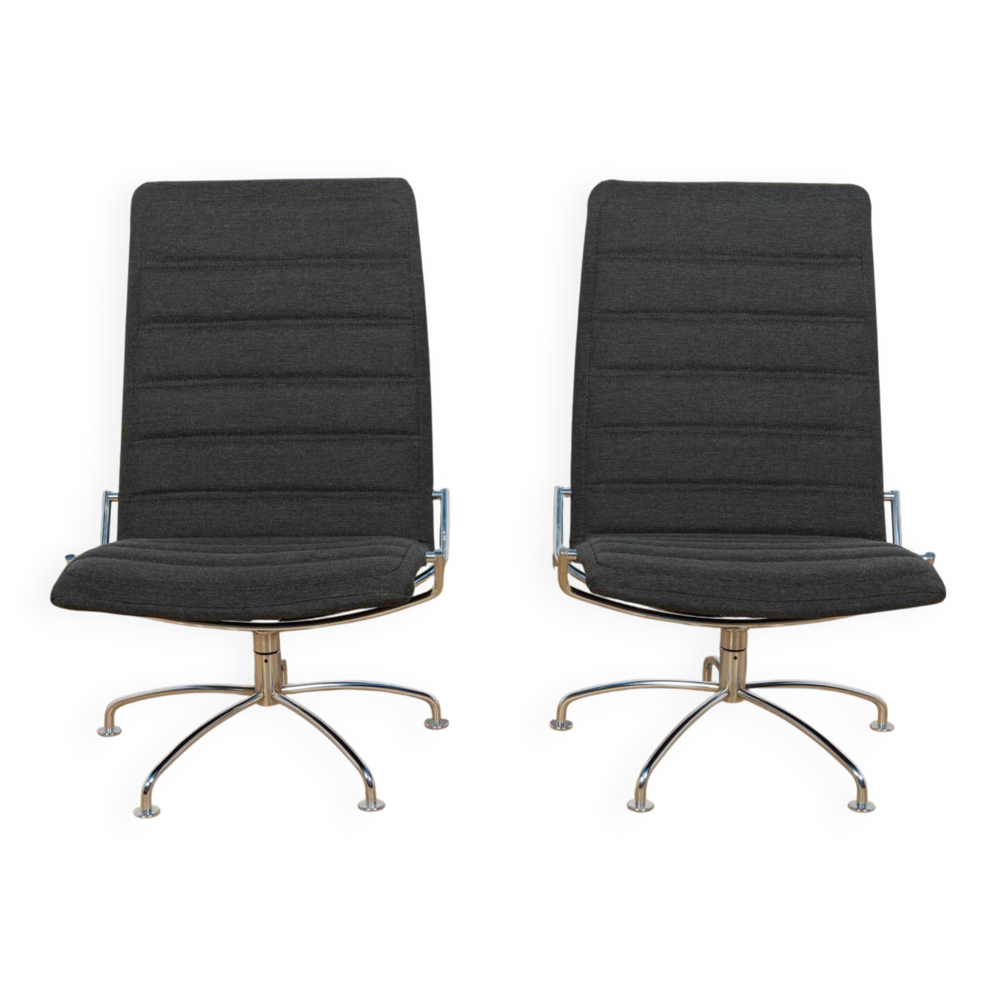 Mid Century SAS Copenhagen Airport Lounge Chairs by Jens Ammunsen for Fritz