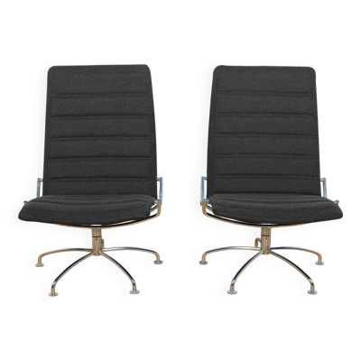 Fauteuils de salon SAS Copenhagen Airport du milieu du siècle par Jens Ammunsen pour Fritz