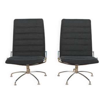 Mid Century SAS Copenhagen Airport Lounge Chairs by Jens Ammunsen for Fritz