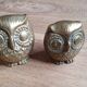 Pair of brass owls