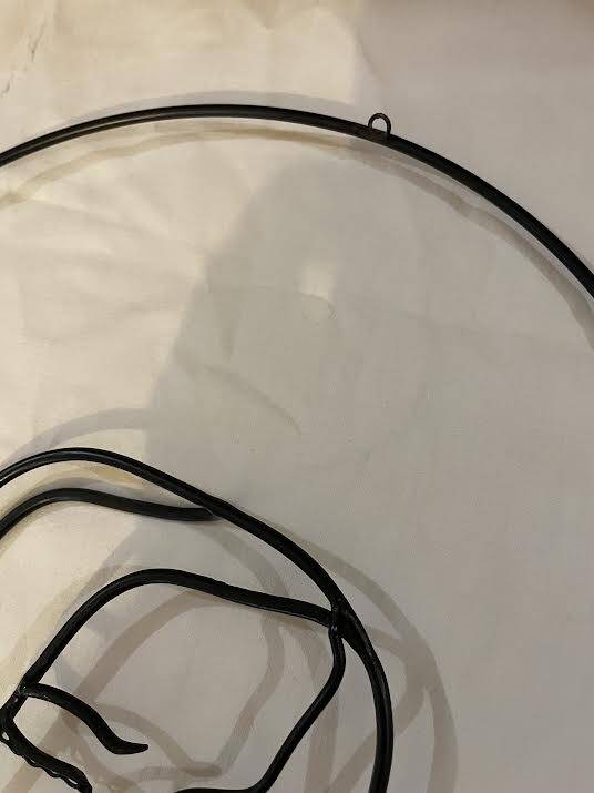 Wrought iron wall decoration